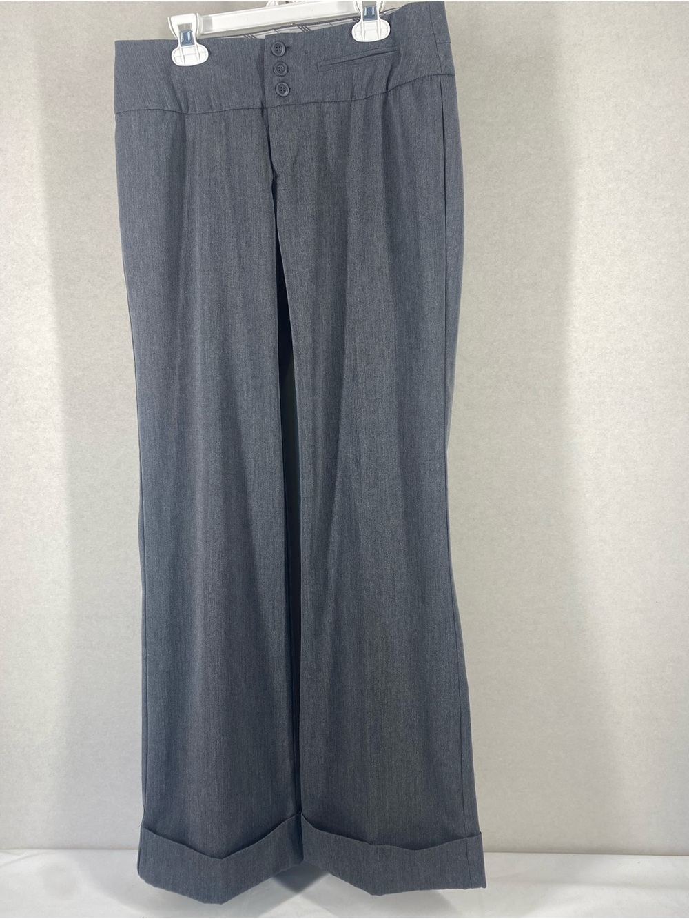 Maurice’s Women's 3/4” Long Wide-Leg Dress Pants in Charcoal